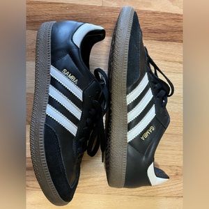 Black adidas sambas